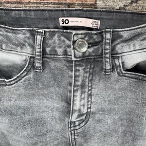 SO Black/Gray High-Rise Jeans